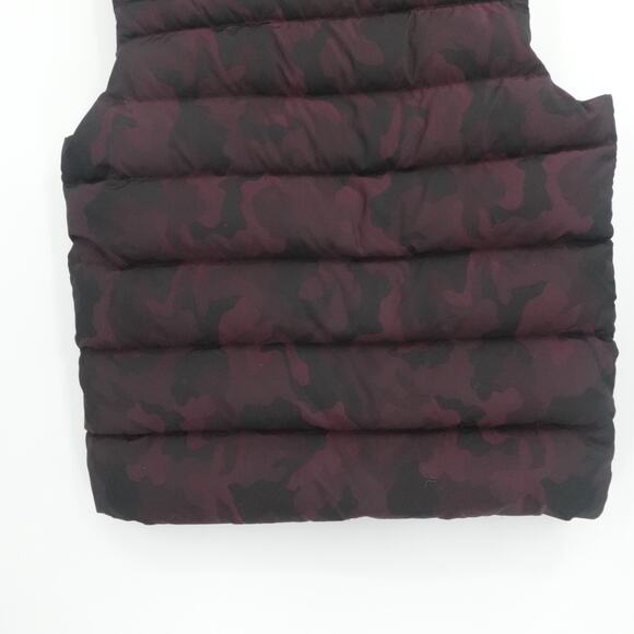 Jared Lang Vest Mens Large Purple‎ Camo Full Zip Down Filled City Urban Preppy - Picture 10 of 12